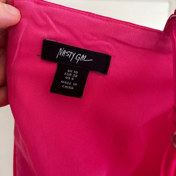 Structured Satin Twill Mini Skater Dress - Picture 3 of 4